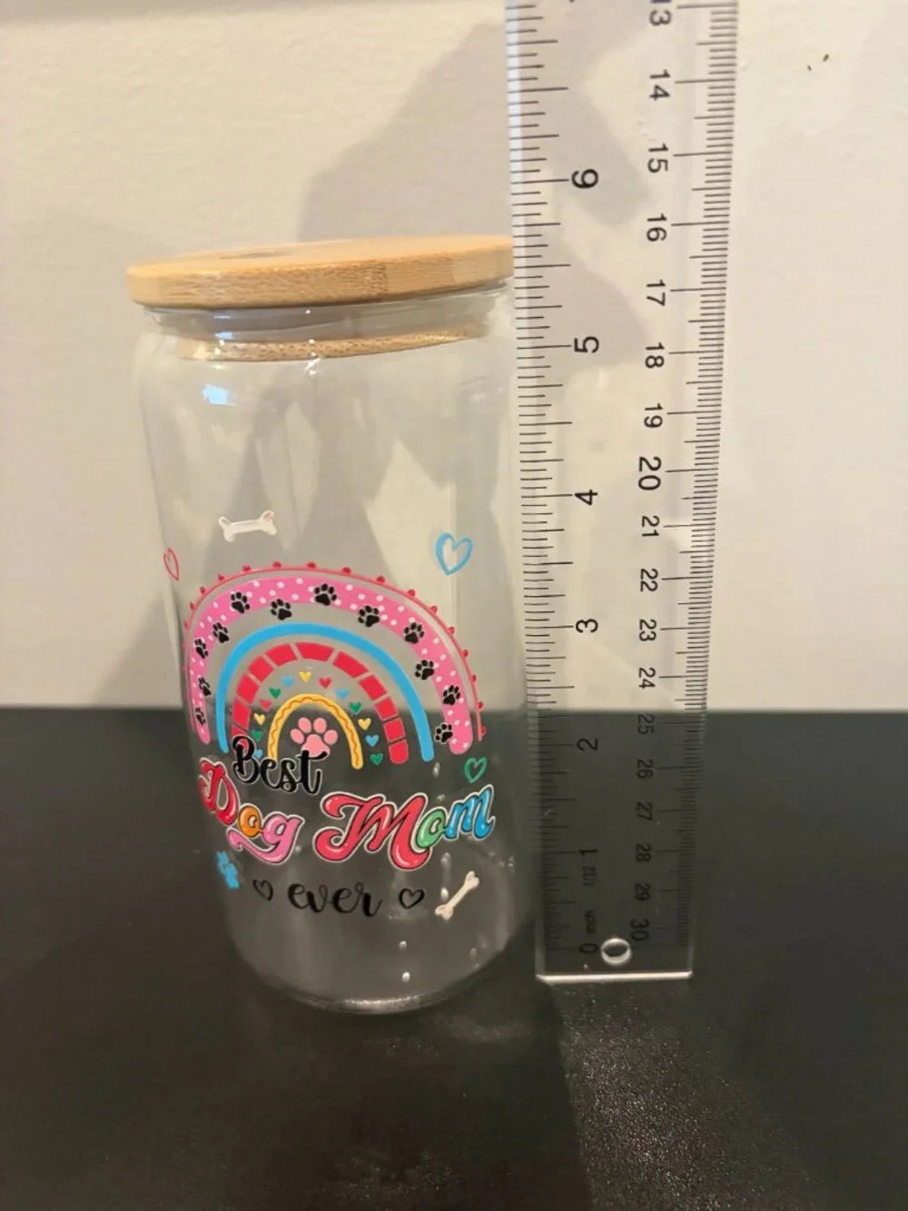 Best Dog Mom Ever 16 Oz Glass Dog Mom Gifts for Women, Mother's Day Dog Mom Gift